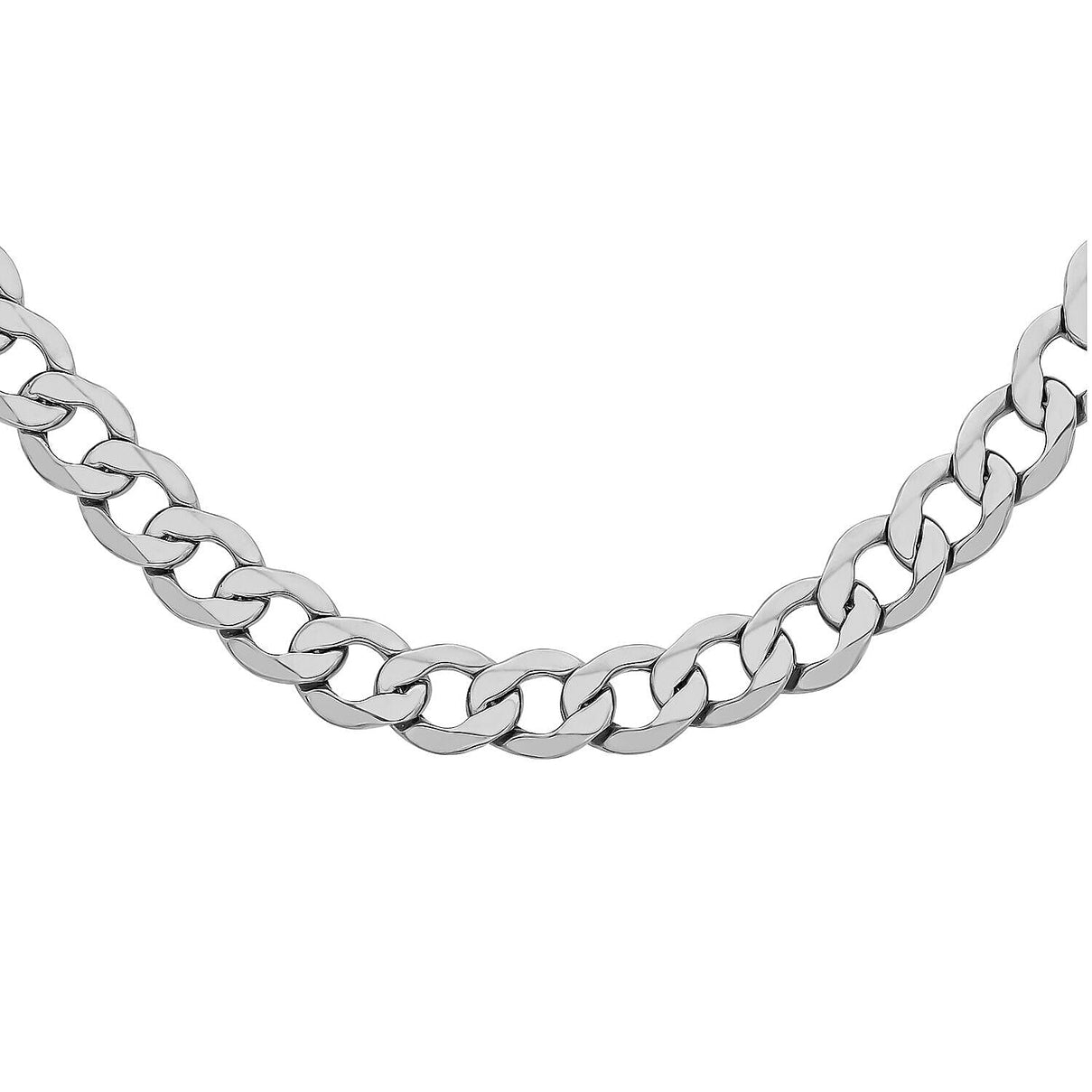 Sterling Silver Diamond Cut Curb Chain 18 Inch 7315191 0