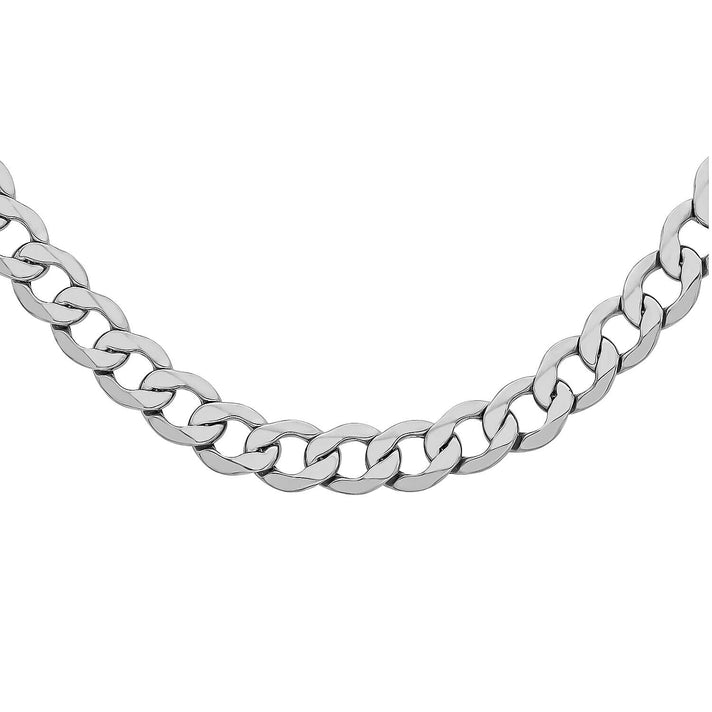 Sterling Silver Diamond Cut Curb Chain 18 Inch 7315191 1