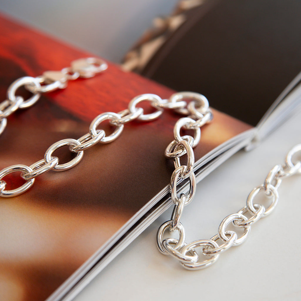 Sterling Silver Chain (Size - 18),  Silver Wt. 34 Gms