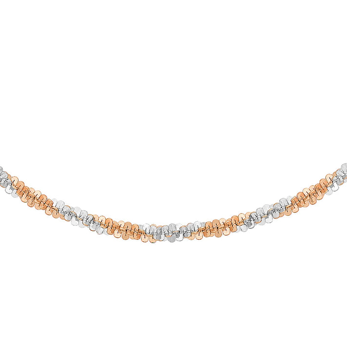 Sterling Silver 2 Tone Tocalle Chain 18 Inch 7618383 2