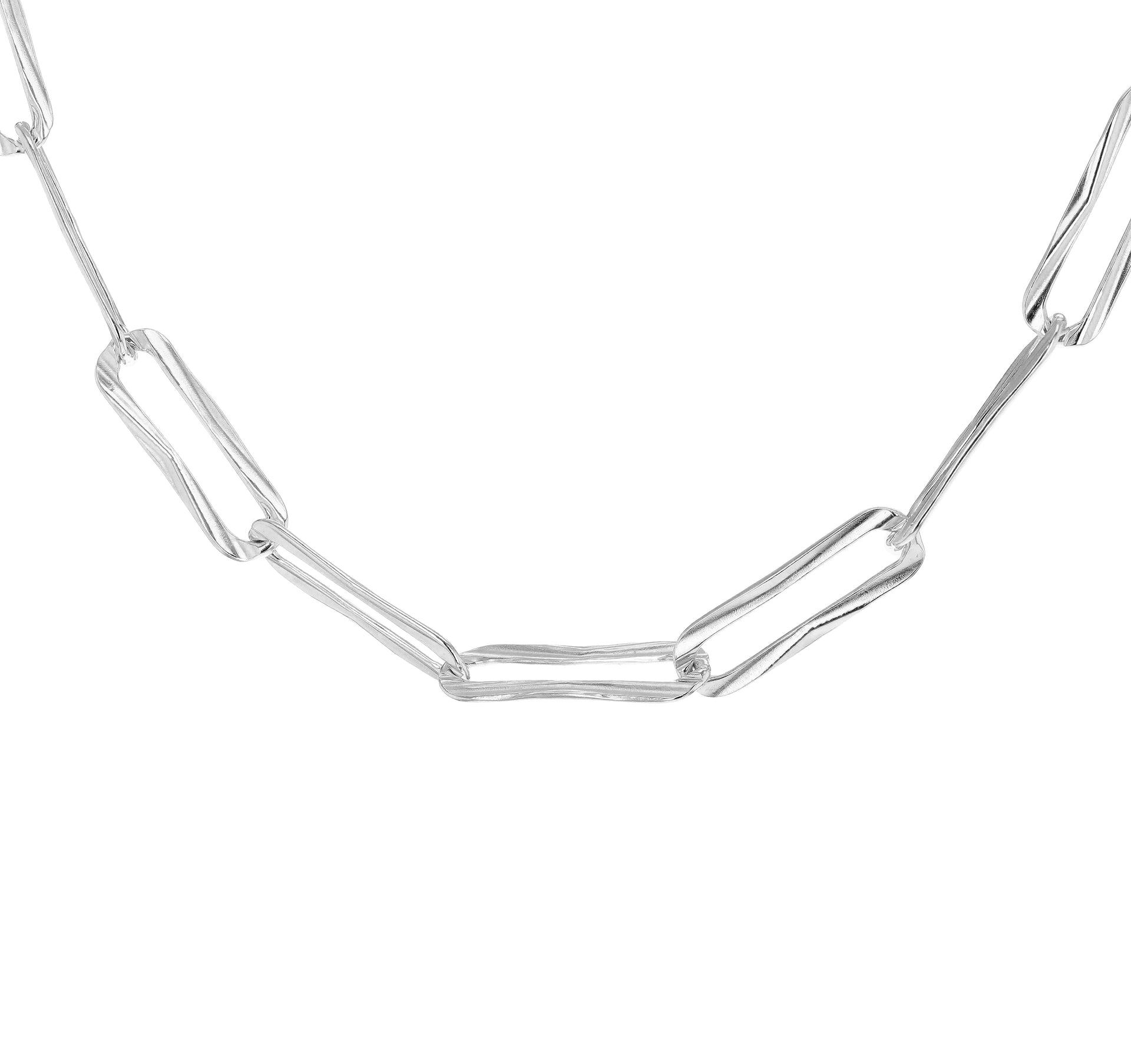 Sterling Silver 3.8mm Diamond-Cut Paperclip Chain 18 Inch 7618331 0