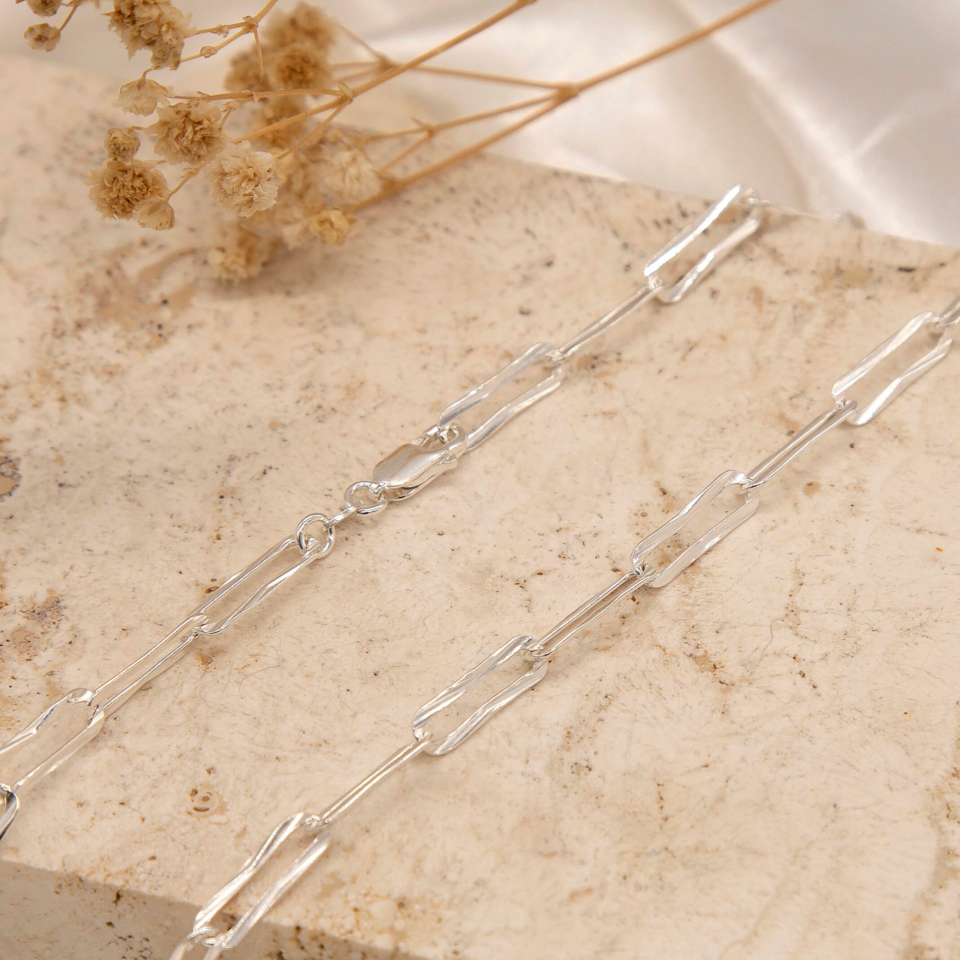 Sterling Silver 3.8mm Diamond-Cut Paperclip Chain 18 Inch 7618331 2