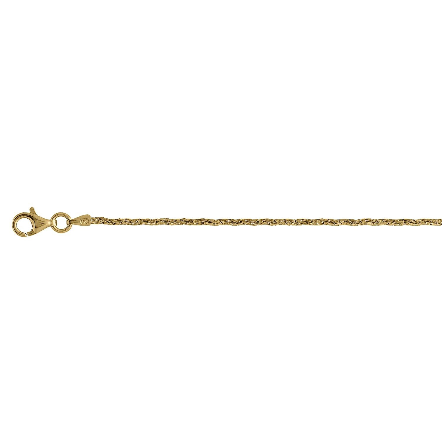 Gold Plated Sterling Silver Chain (Size - 18) with Lobster Clasp, Silver Wt. 5.70 Gms 7969185 0