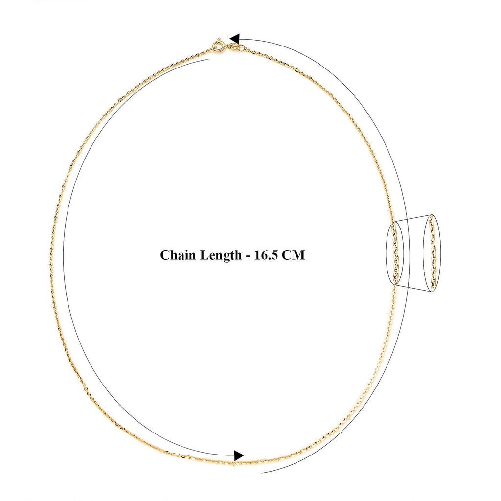 Italian Made - Yellow Gold Overlay Sterling Silver Belcher Chain (Size - 18) with Spring Ring Casp