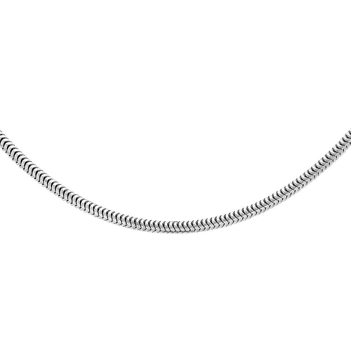Sterling Silver Round Snake Chain 18 Inch 7595781 1
