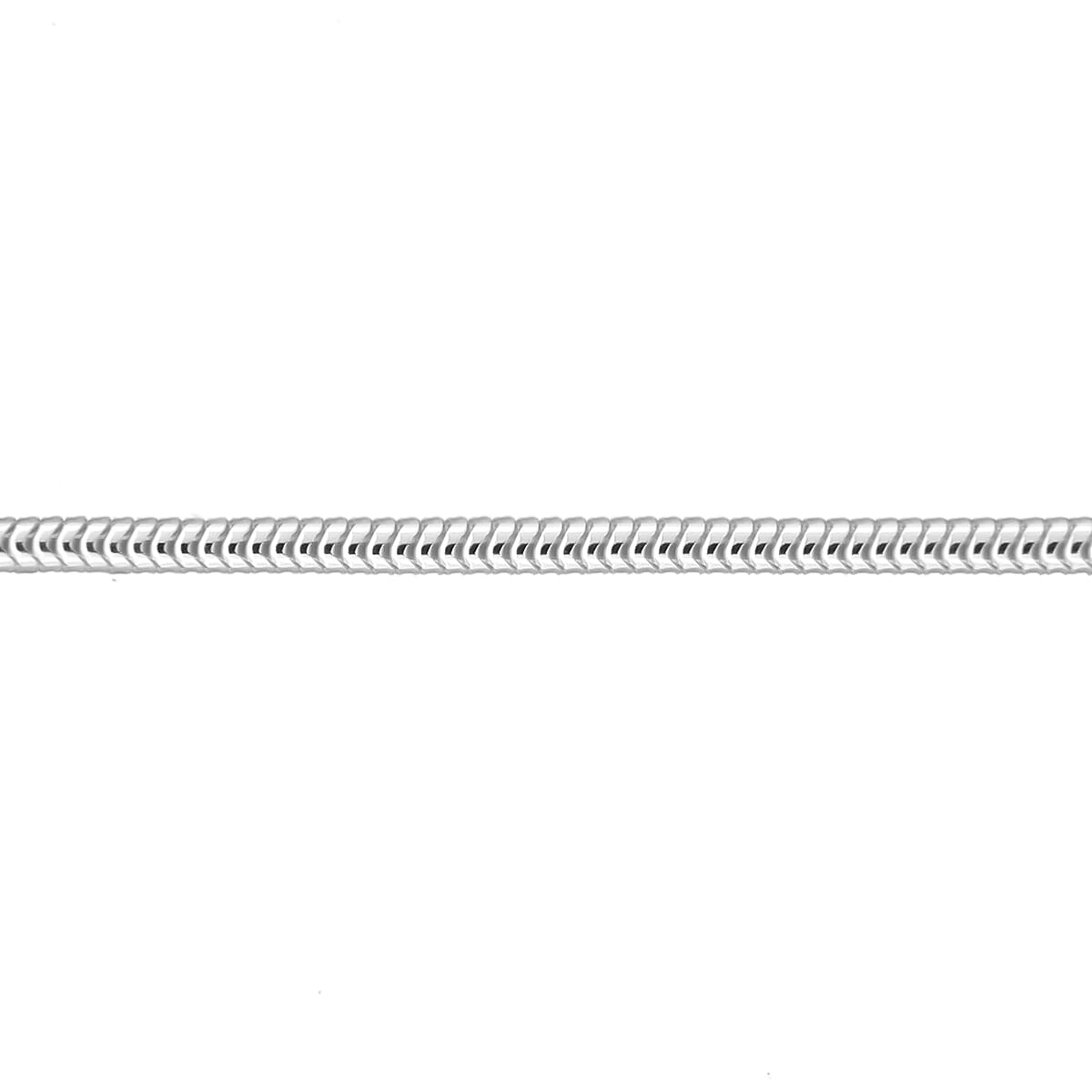 Sterling Silver Round Snake Chain 18 Inch 7595781 1