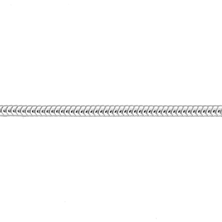 Sterling Silver Round Snake Chain 18 Inch 7595781 2