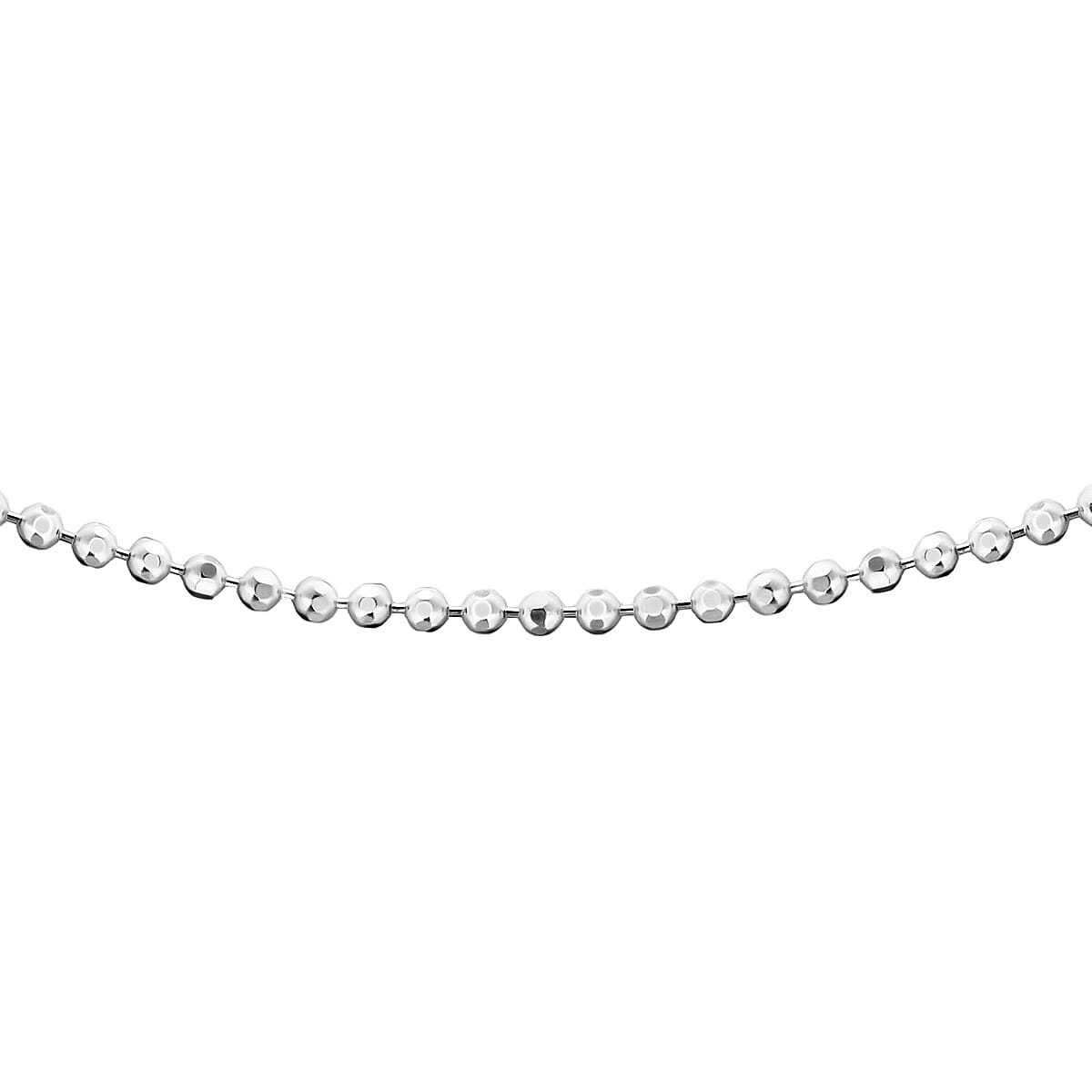 Sterling Silver 1.1mm Diamond Cut Ball Chain 18 Inch 7598789 0