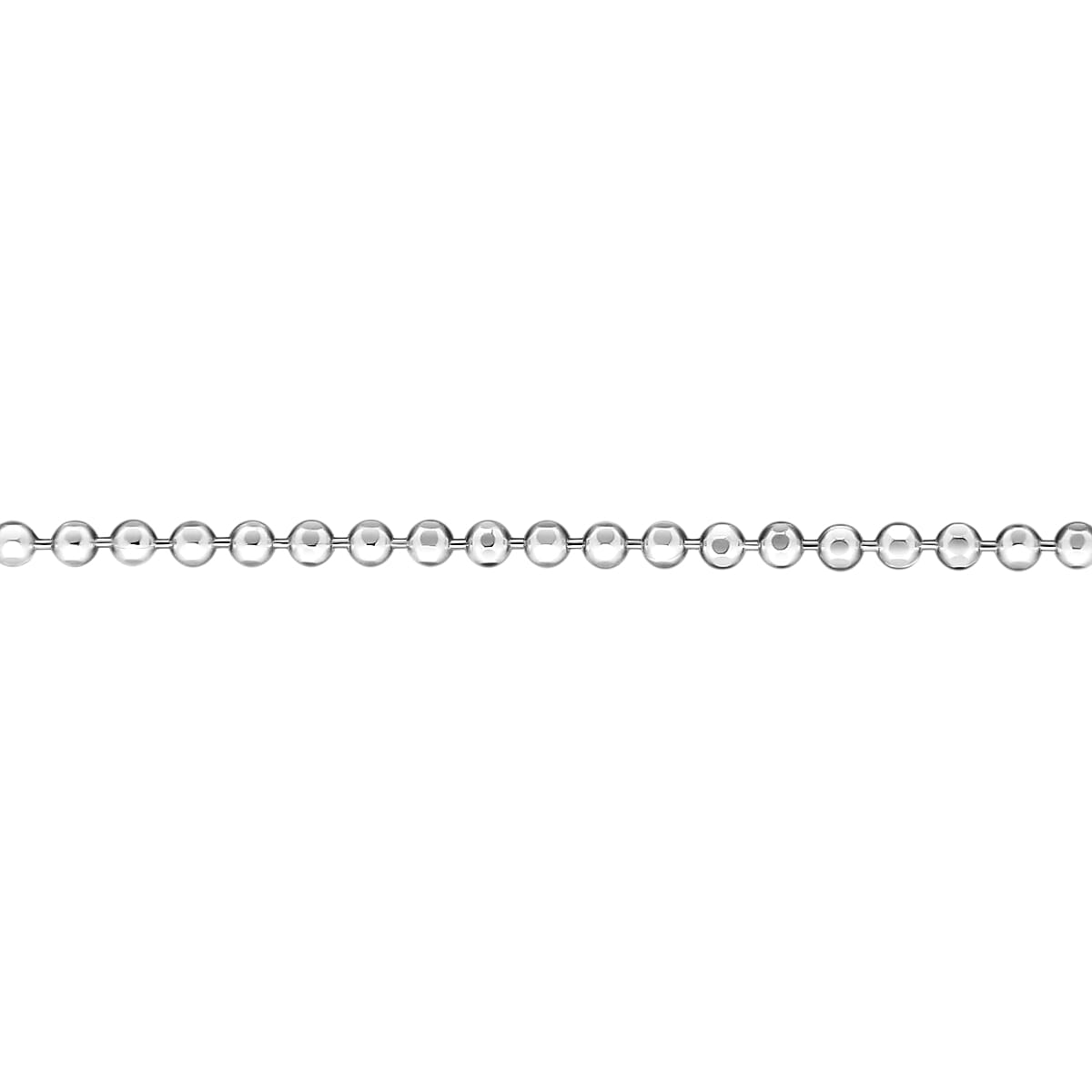 Sterling Silver 1.1mm Diamond Cut Ball Chain 18 Inch 7598789 1