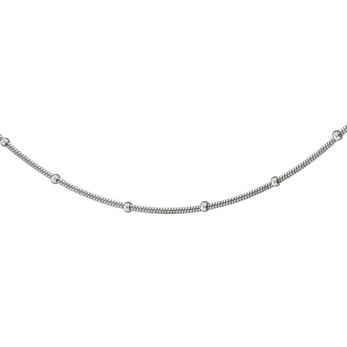 Sterling Silver 2.1mm Round Snake and Ball Chain 18 Inch 7599028 2