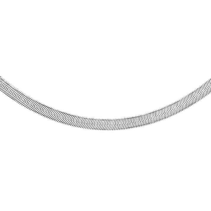 Sterling Silver Oval Snake Chain 18 Inch 7599459 1