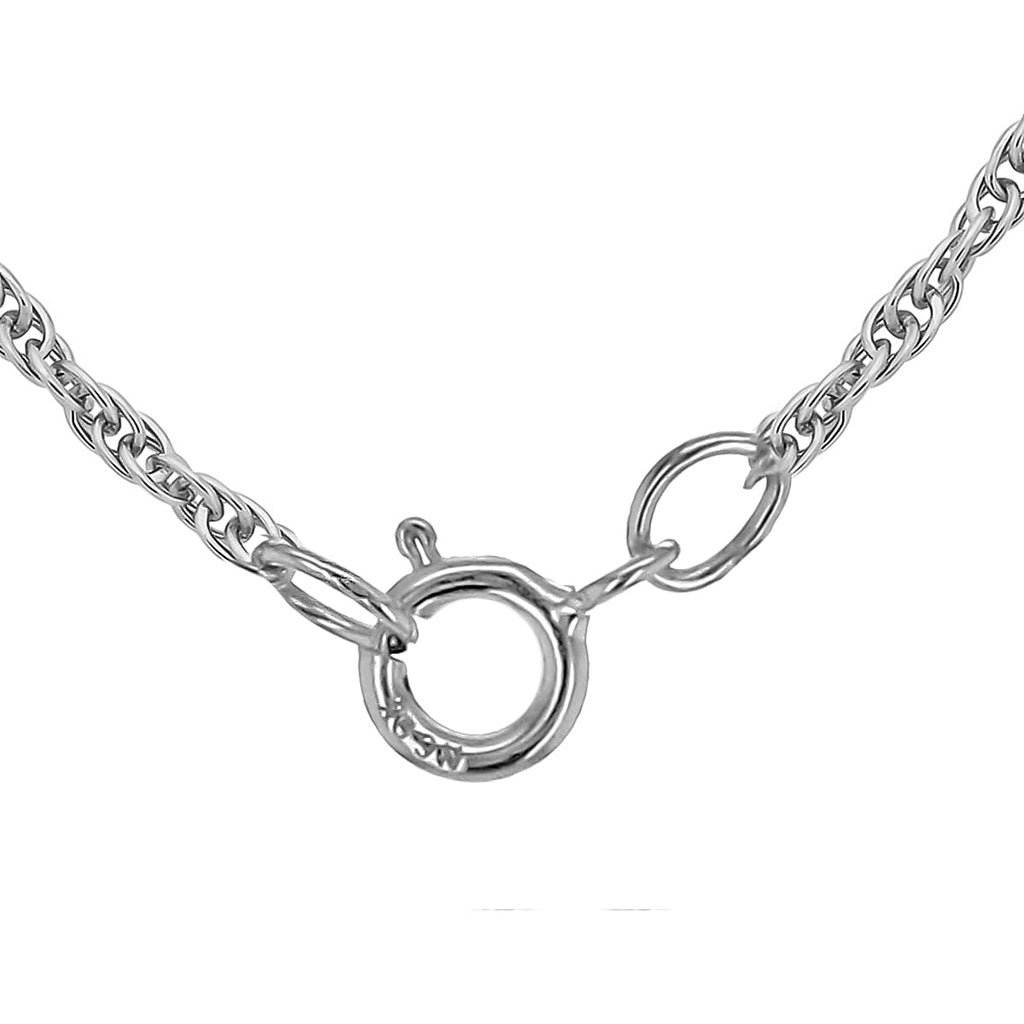 Sterling Silver Prince of Wales Chain (Size - 18) with Spring Ring Clasp