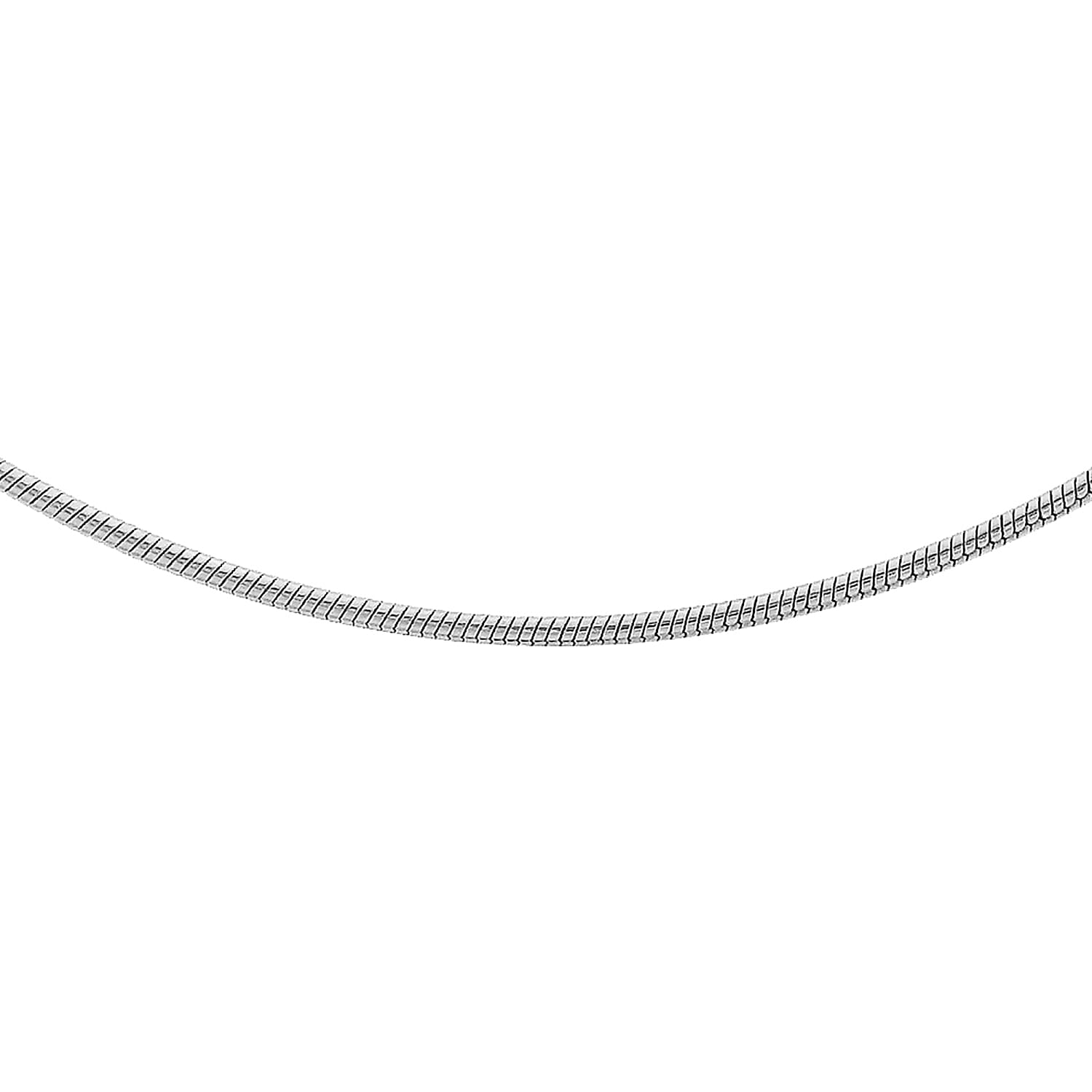 Sterling Silver Rhodium Plated Adjustable Round Snake Chain 16 Inch - 18 Inch 7602335 0