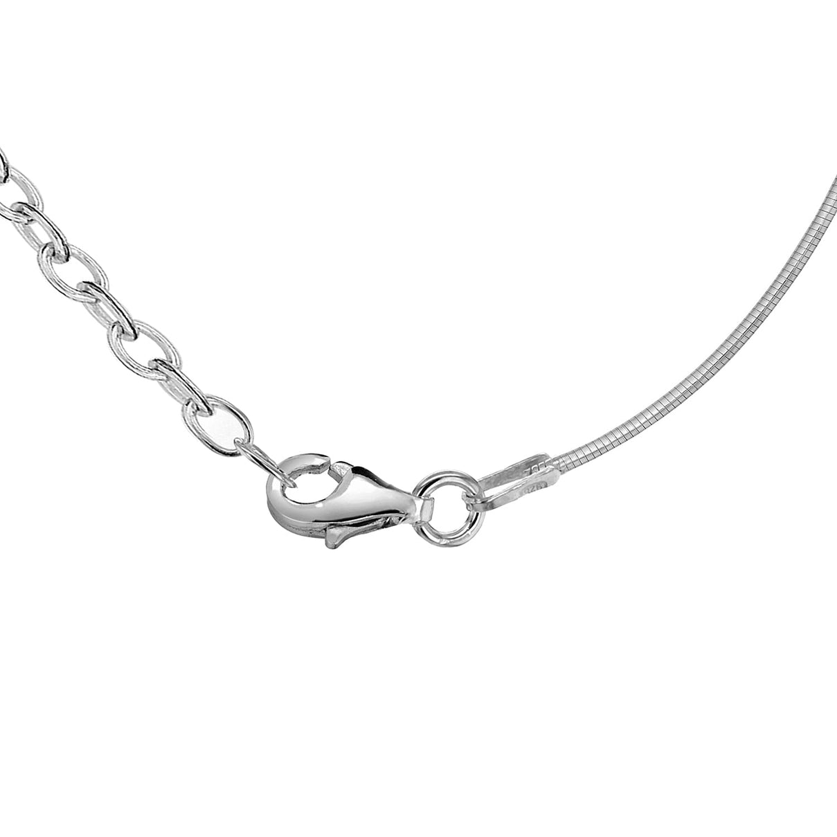 Sterling Silver Round Adjustable Snake Chain 16 Inch - 18 Inch 7602340 2