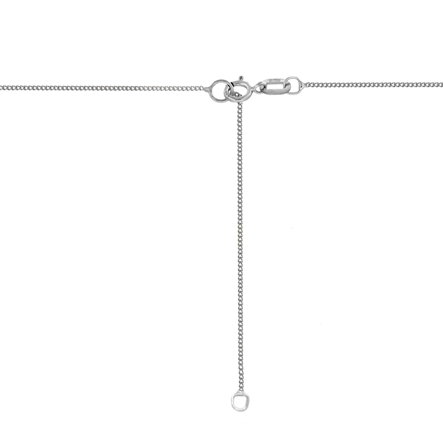 Sterling Silver Adjustable Panza Curb Chain 16 Inch - 18 Inch 7603791 1