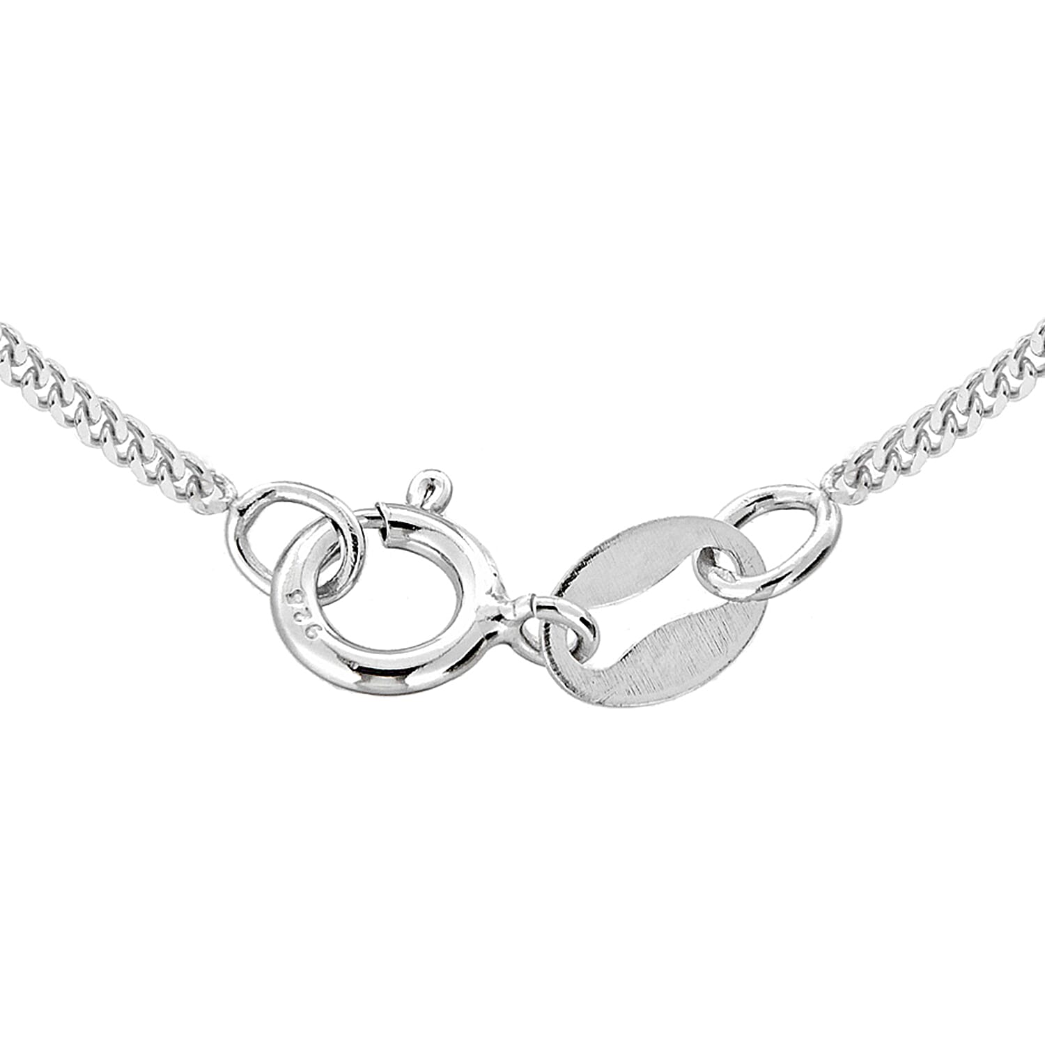 Sterling Silver Panza Curb Chain 18 Inch 7603804 2
