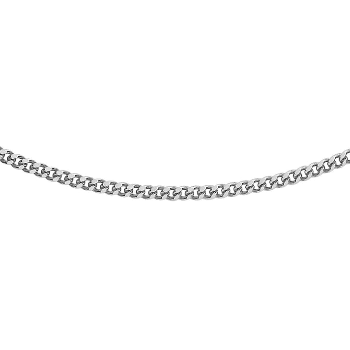 Sterling Silver Adjustable Panza Curb Chain 16 Inch - 18 Inch 7604777 1