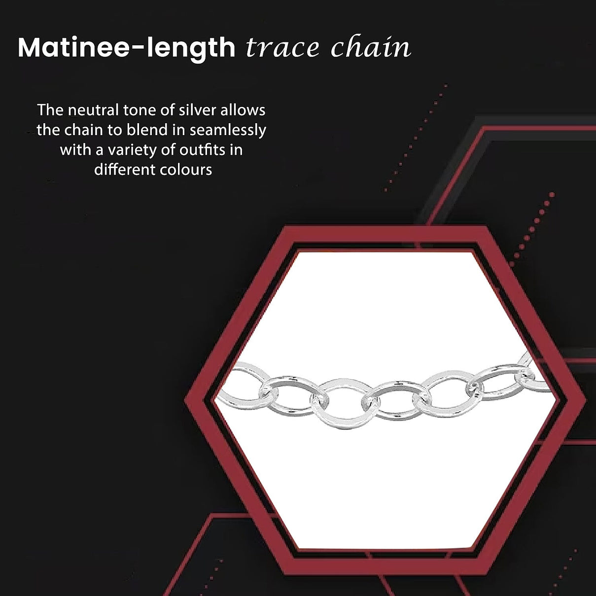 Sterling Silver Diamond Cut Trace Chain 18 Inch 7605137 1