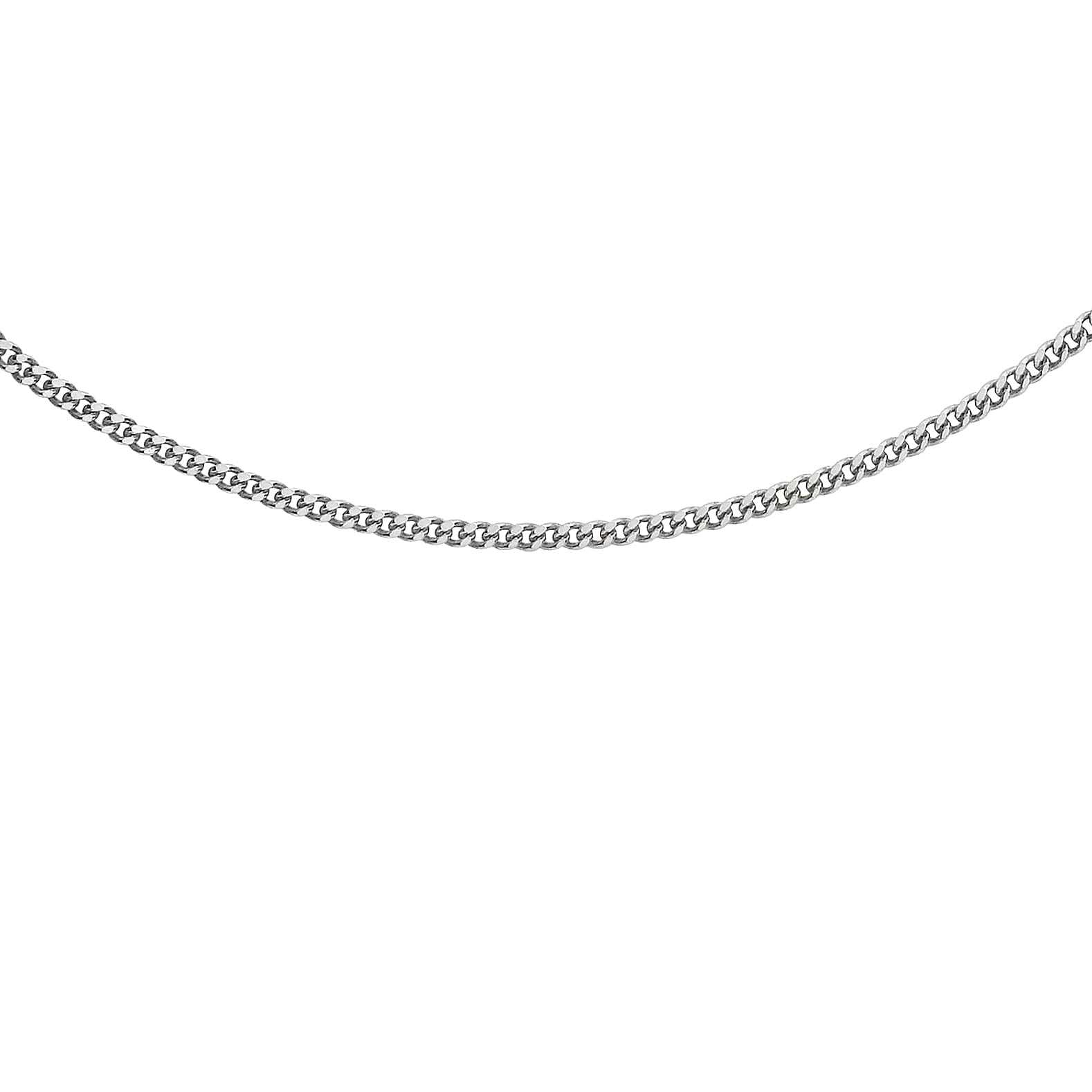 Sterling Silver Panza Curb Chain 18 Inch 7605974 0
