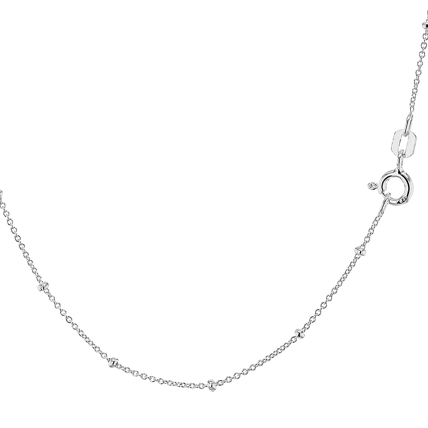 Sterling Silver 1.5mm Ball and Trace Chain 18 Inch 7607320 2