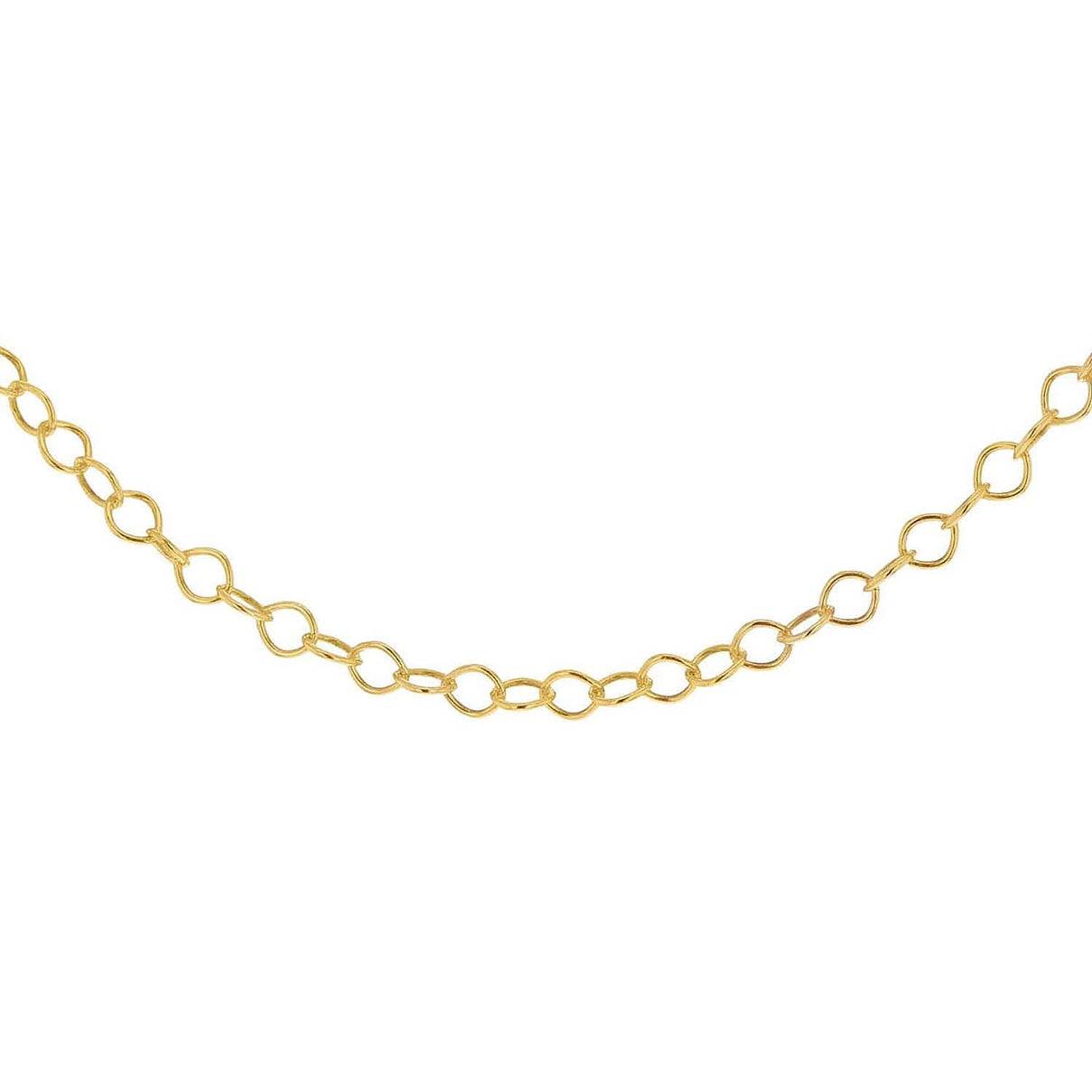 Sterling Silver Yellow Gold Plated 30 Belcher Chain 18 Inch 7611485 0