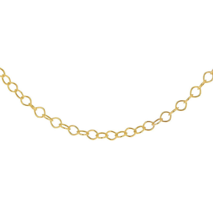Sterling Silver Yellow Gold Plated 30 Belcher Chain 18 Inch 7611485 1