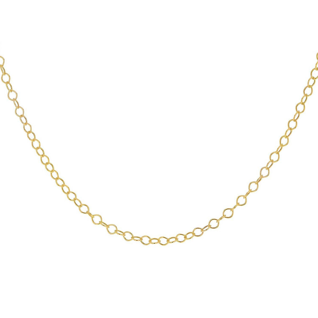 Sterling Silver Yellow Gold Plated 30 Belcher Chain 18 Inch 7611485 1