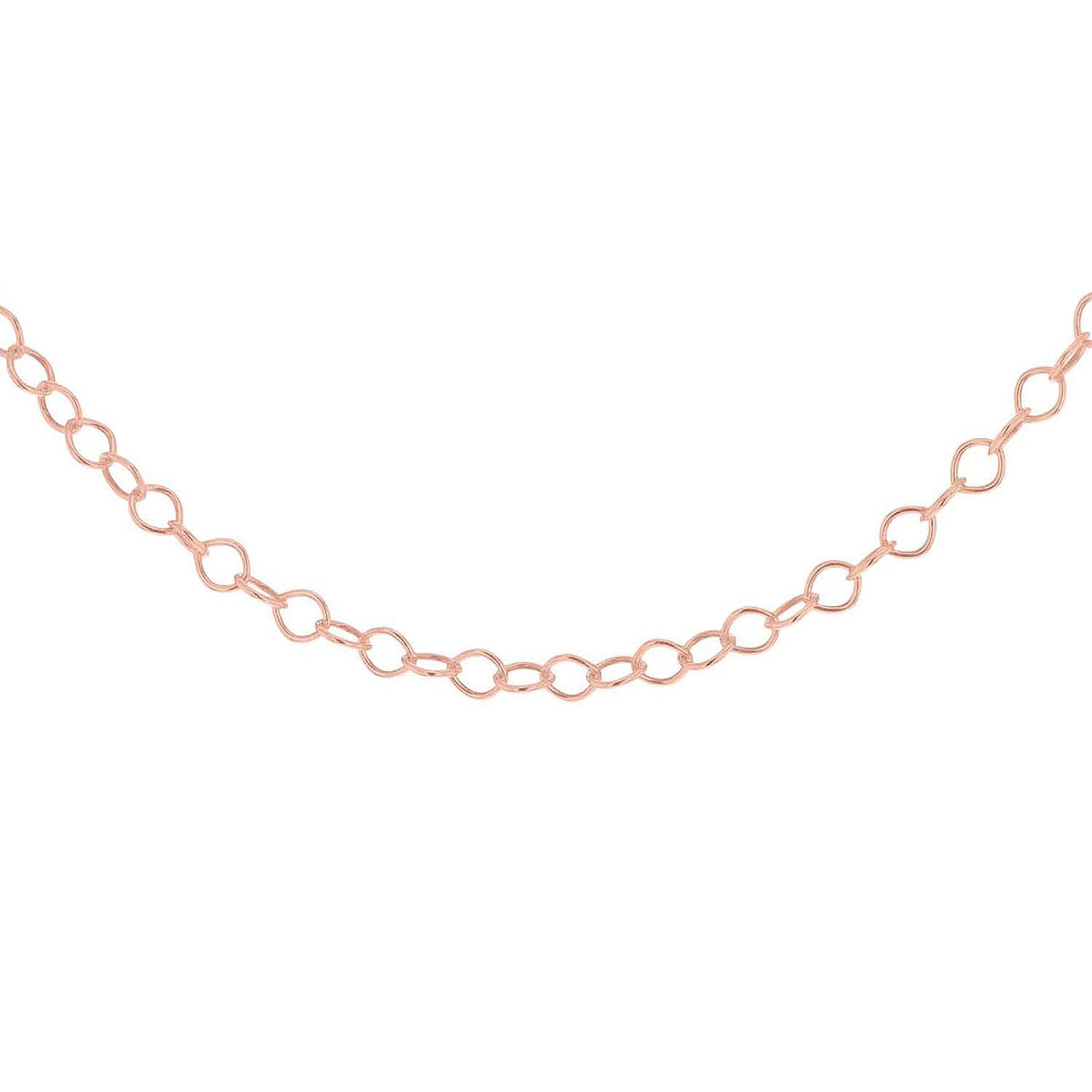 Sterling Silver Rose Gold Plated 30 Belcher Chain 18 Inch 7611544 0