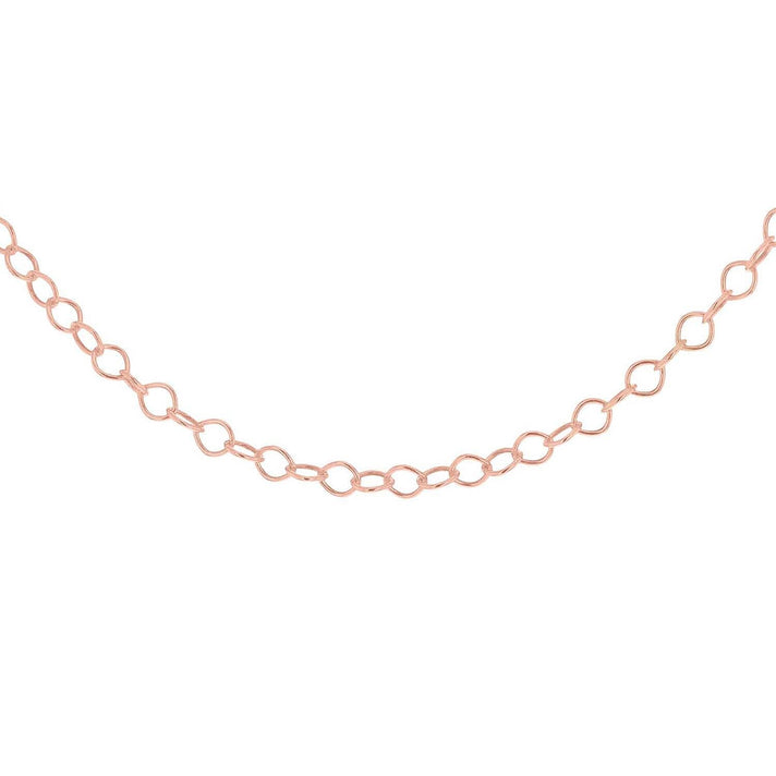 Sterling Silver Rose Gold Plated 30 Belcher Chain 18 Inch 7611544 1
