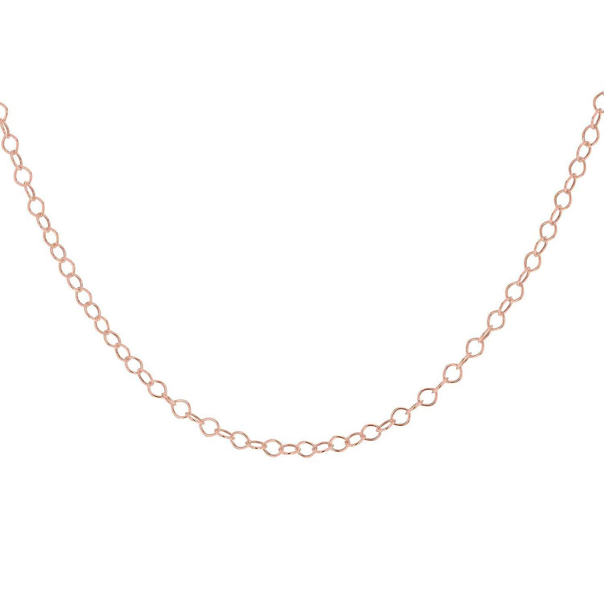 Sterling Silver Rose Gold Plated 30 Belcher Chain 18 Inch 7611544 1