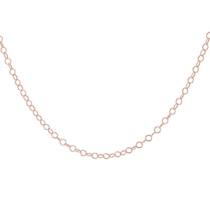 Sterling Silver Rose Gold Plated 30 Belcher Chain 18 Inch 7611544 2