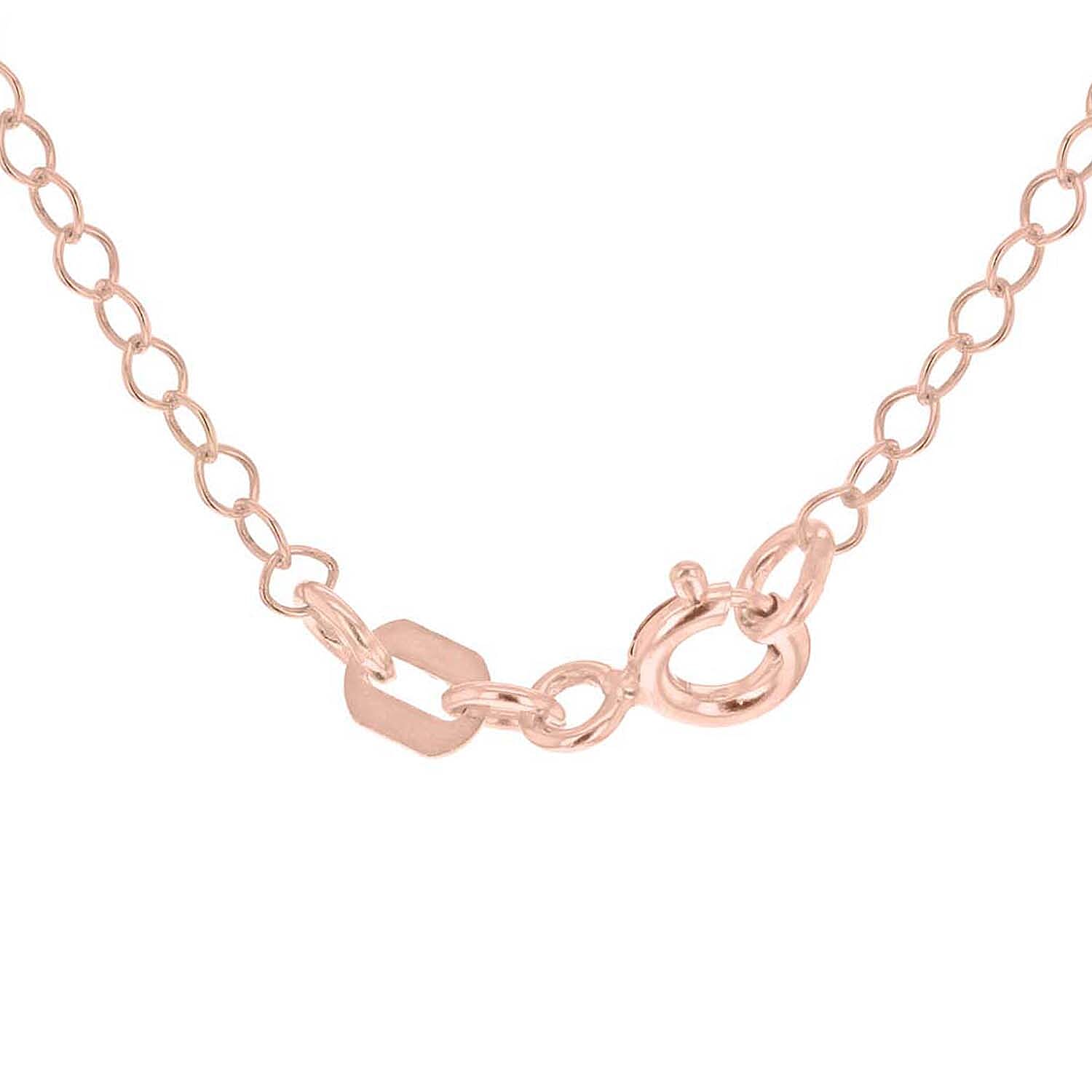 Sterling Silver Rose Gold Plated 30 Belcher Chain 18 Inch 7611544 2