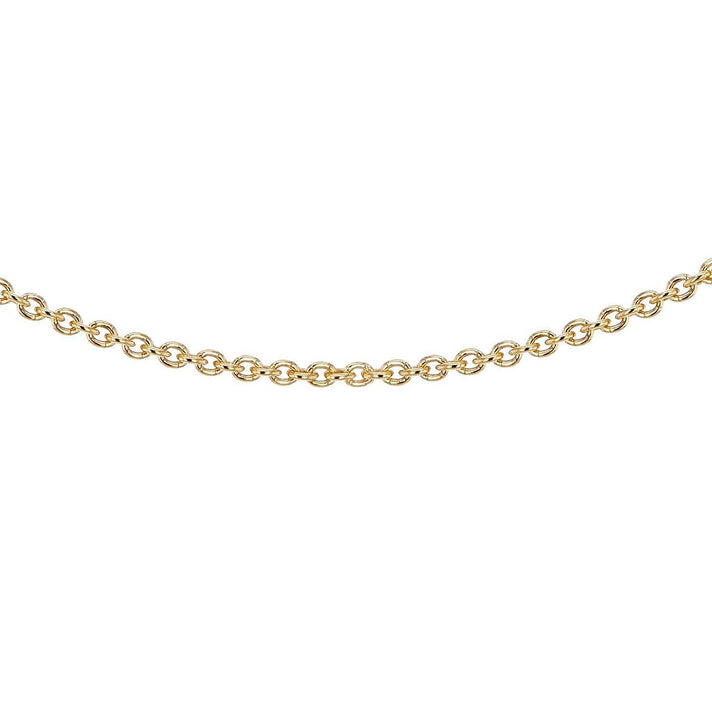 Sterling Silver Yellow Gold Plated Belcher Chain 18 Inch 7611689 1