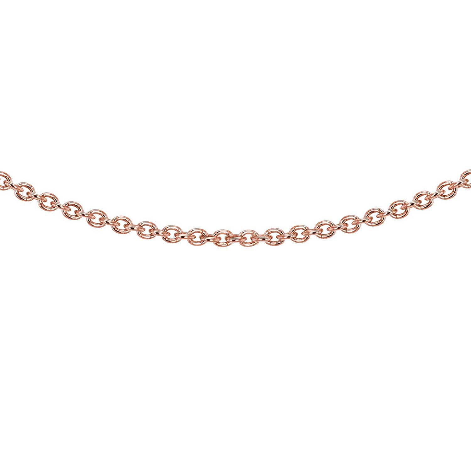 Sterling Silver Rose Gold Plated Belcher Chain 18 Inch 7616087 0