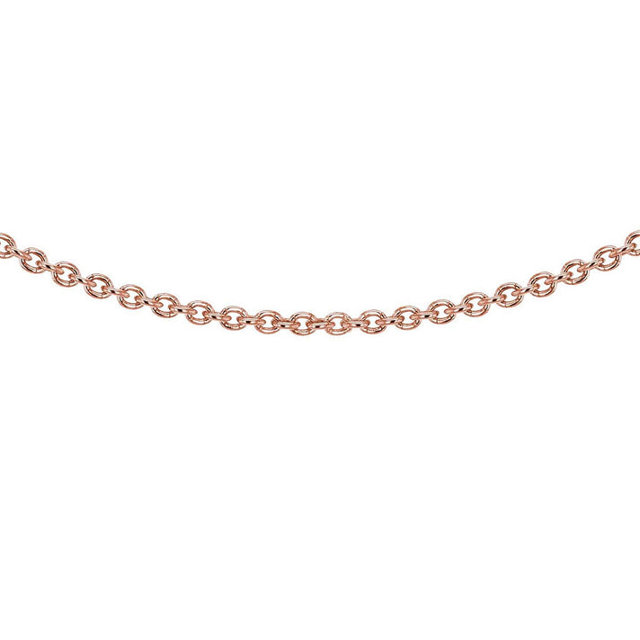 Sterling Silver Rose Gold Plated Belcher Chain 18 Inch 7616087 1