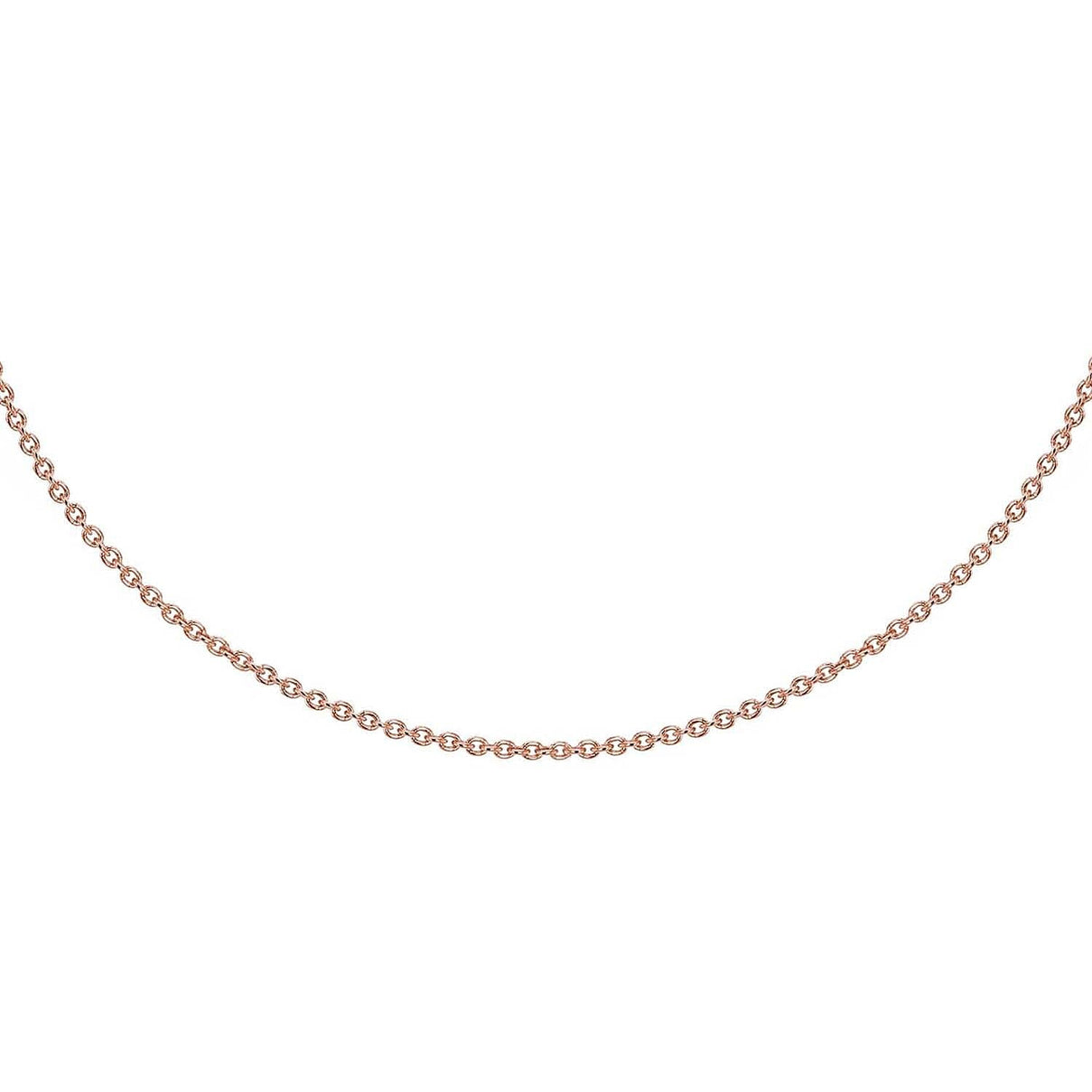 Sterling Silver Rose Gold Plated Belcher Chain 18 Inch 7616087 1