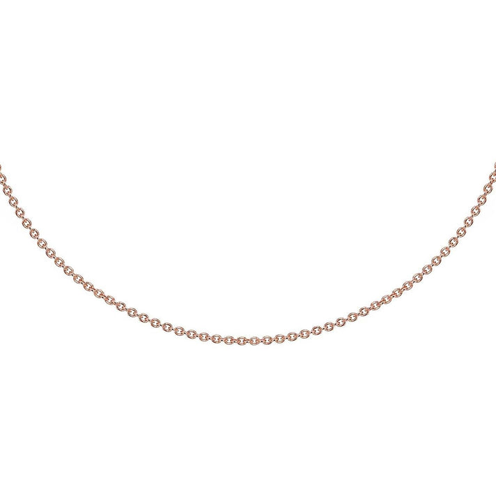 Sterling Silver Rose Gold Plated Belcher Chain 18 Inch 7616087 2