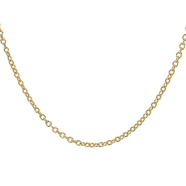 Sterling Silver Yellow Gold Plated Belcher Chain 18 Inch 7616597 2