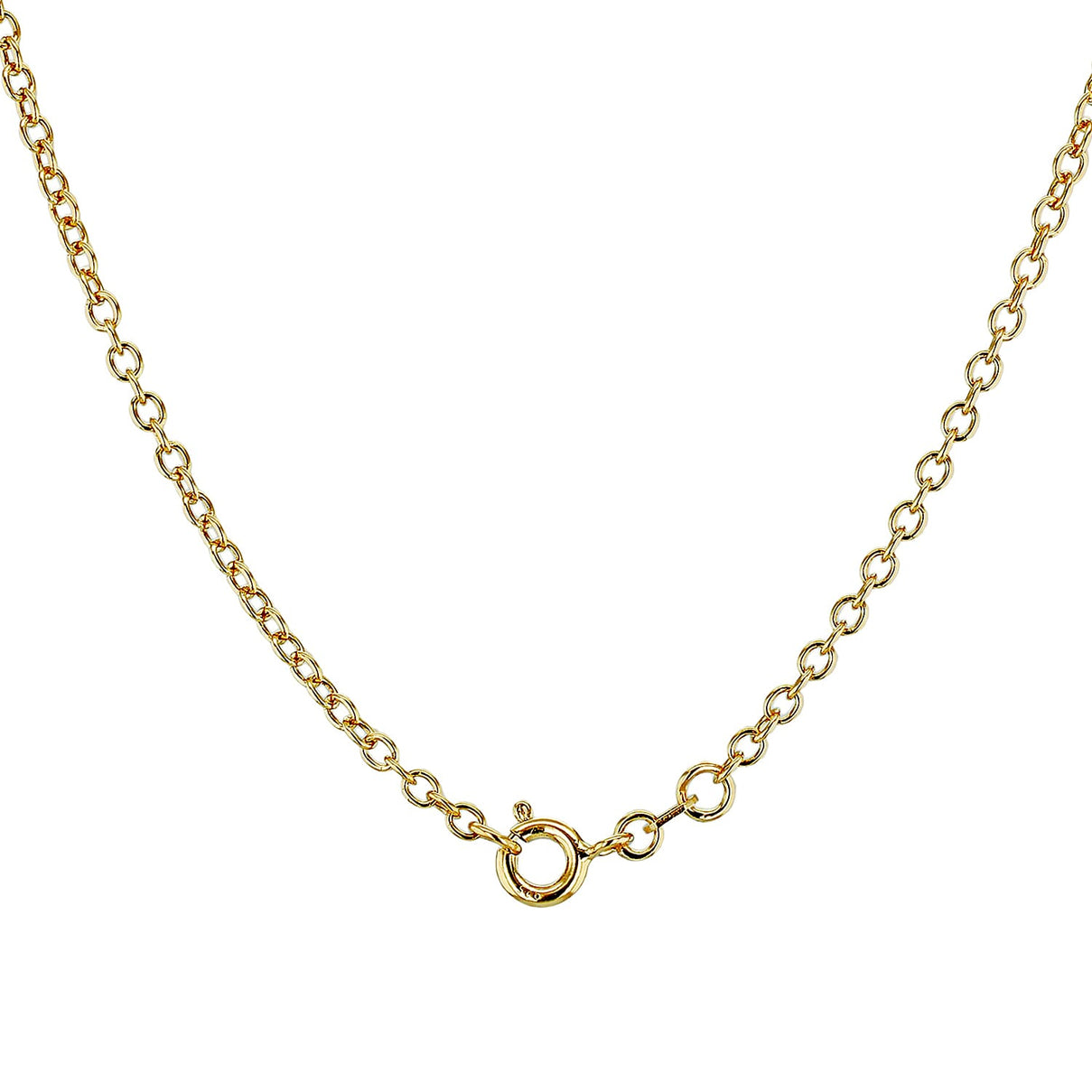 Sterling Silver Yellow Gold Plated Belcher Chain 18 Inch 7616597 2