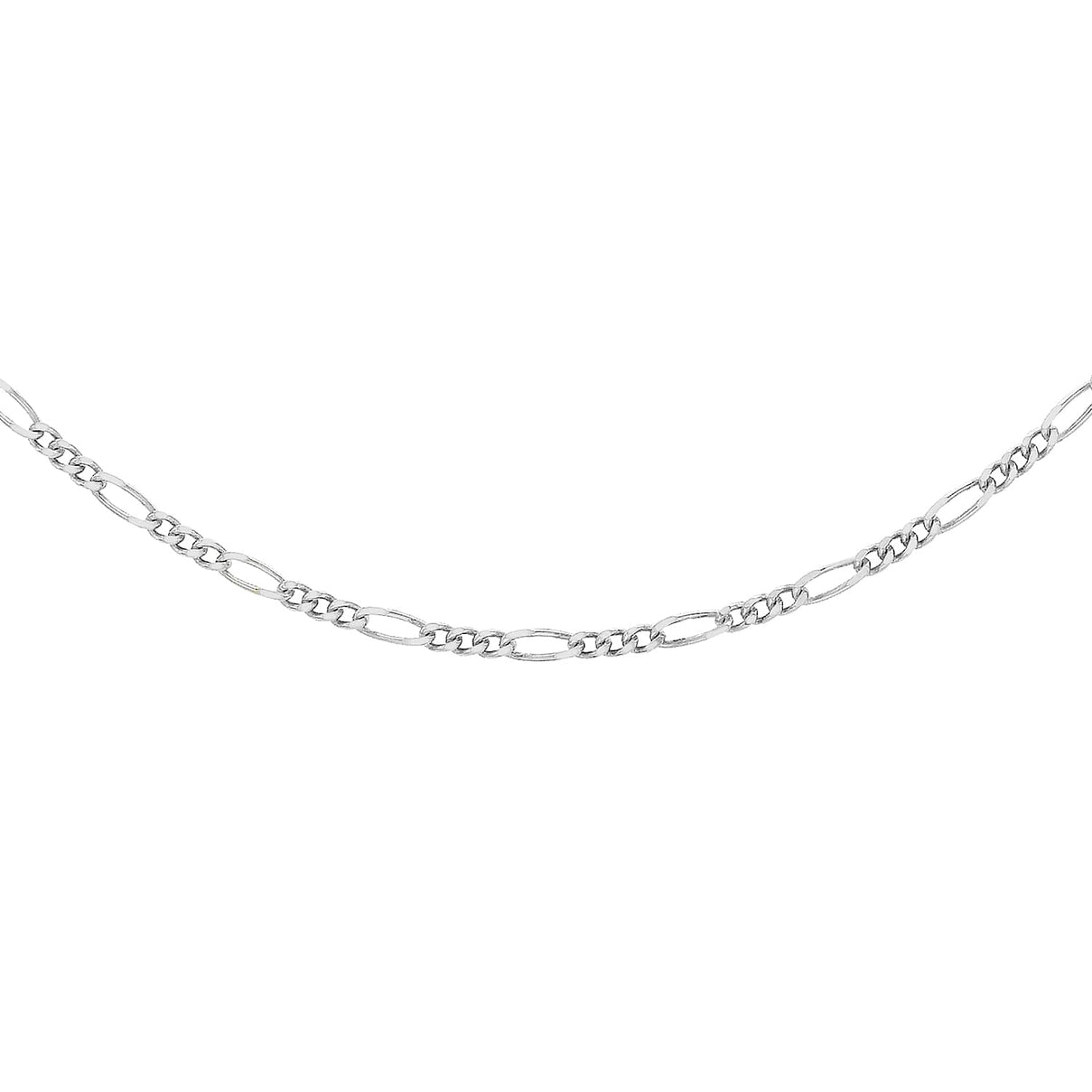 Sterling Silver Figaro Chain 18 Inch 7617894 0