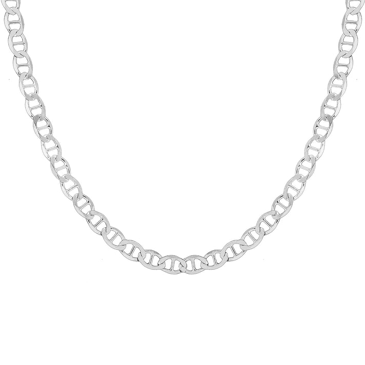 Sterling Silver Flat Rambo Chain 16 Inch - 18 Inch 7618367 2