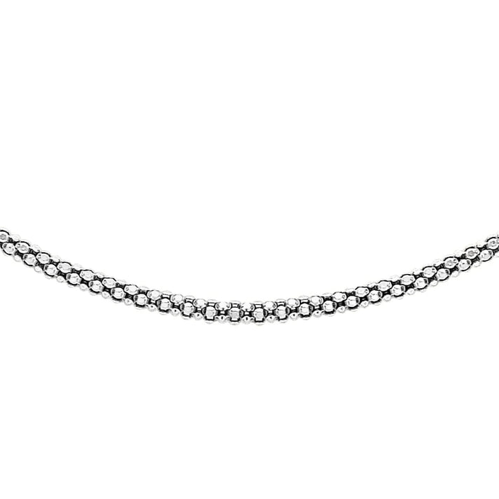 Sterling Silver Popcorn Chain 18 Inch 7618668 1