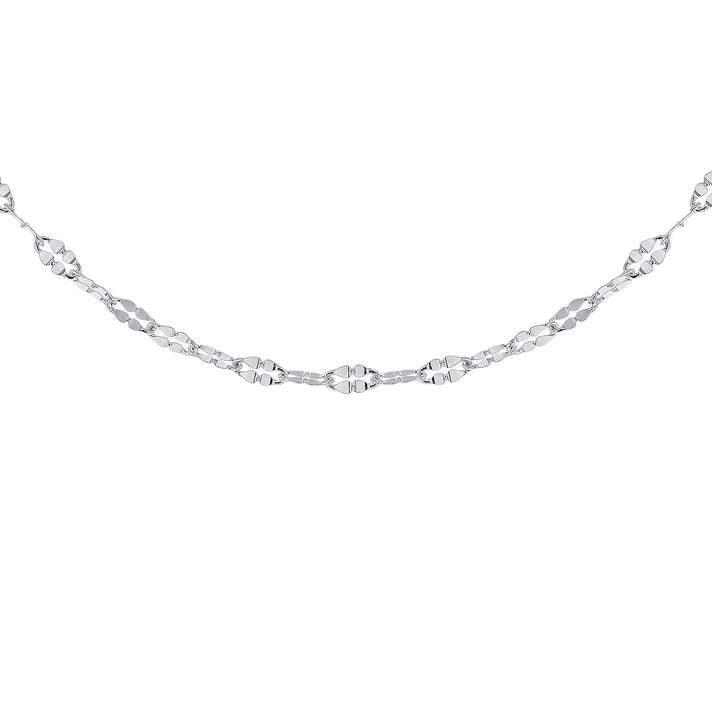 Sterling Silver Diamond Cut Forzatina Chain 18 Inch 7618682 1