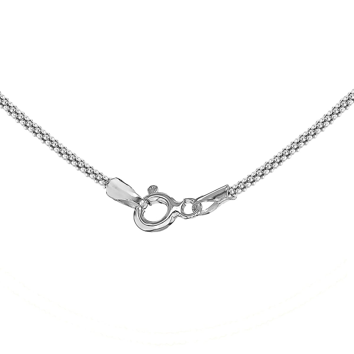Sterling Silver Popcorn Chain 18 Inch 7618782 4