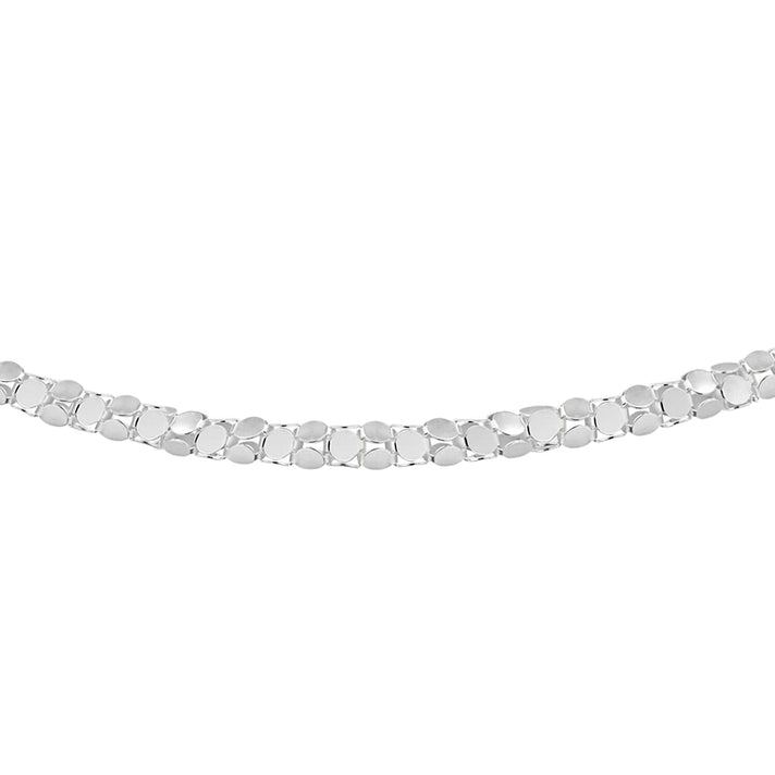 Sterling Silver Mirror Popcorn Chain 18 Inch 7618983 1