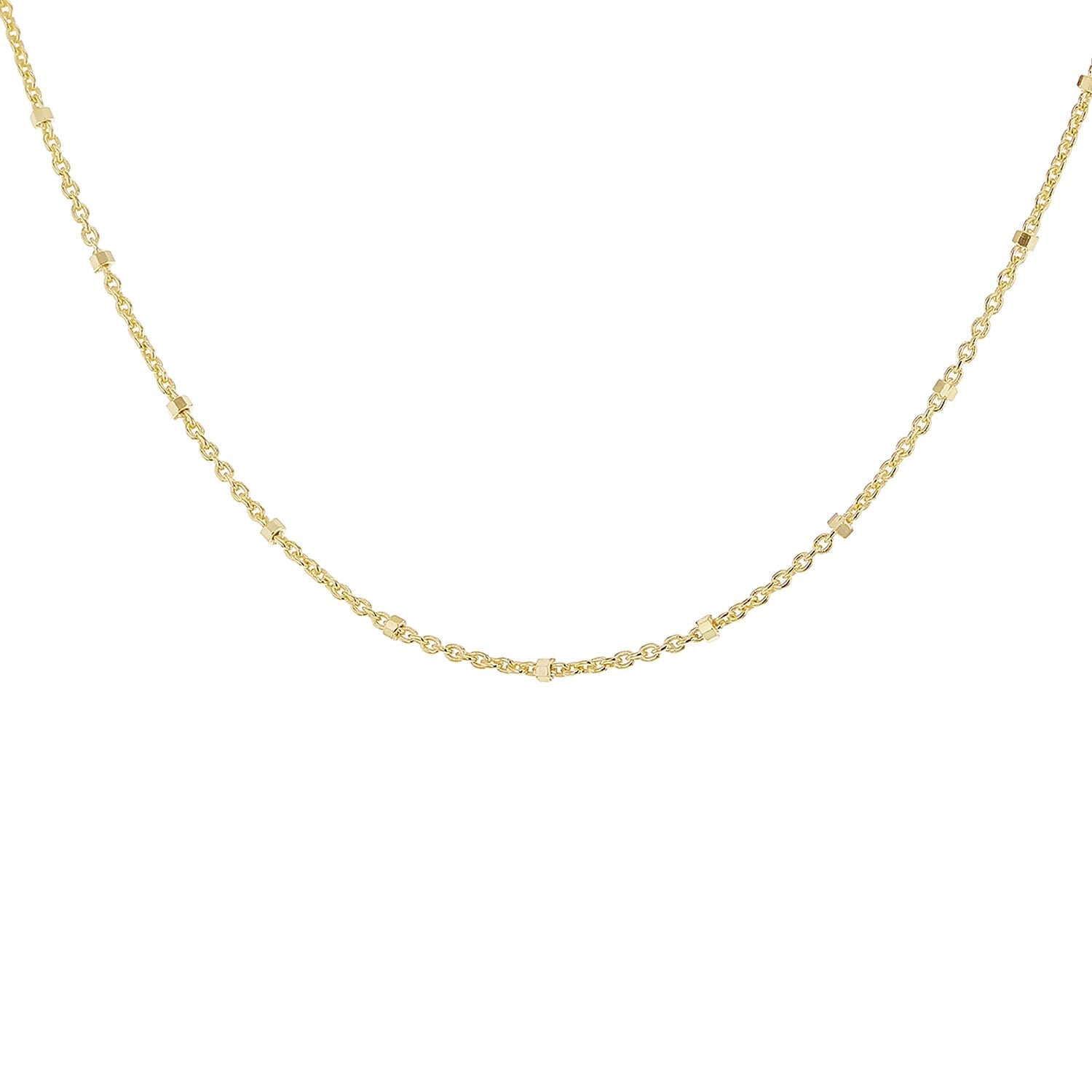 Sterling Silver 1.4mm Ball and Trace Chain 18 Inch 7619173 1