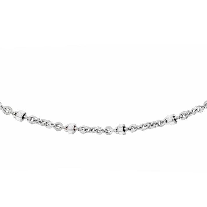 Sterling Silver Cube Trace Chain 18 Inch 7619181 1