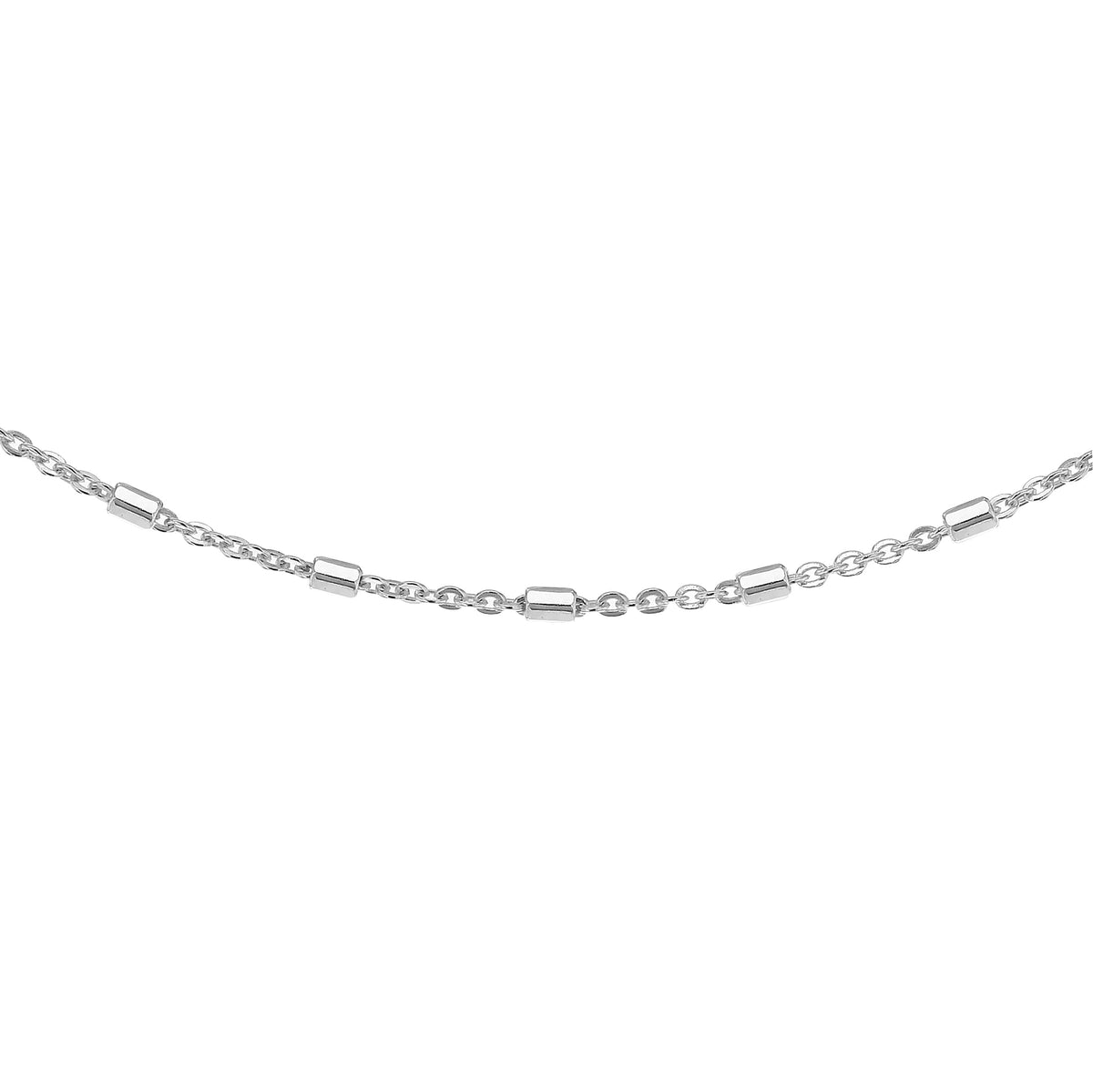 Sterling Silver Trace and Bar Chain 18 Inch 7619951 0