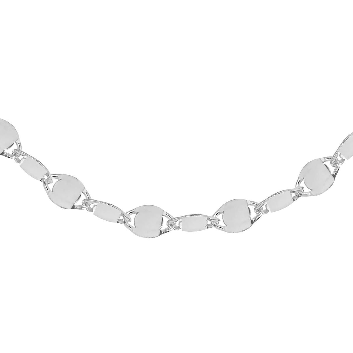 Sterling Silver 2.6mm Flat Mirror Link Chain 18 Inch 7620284 6