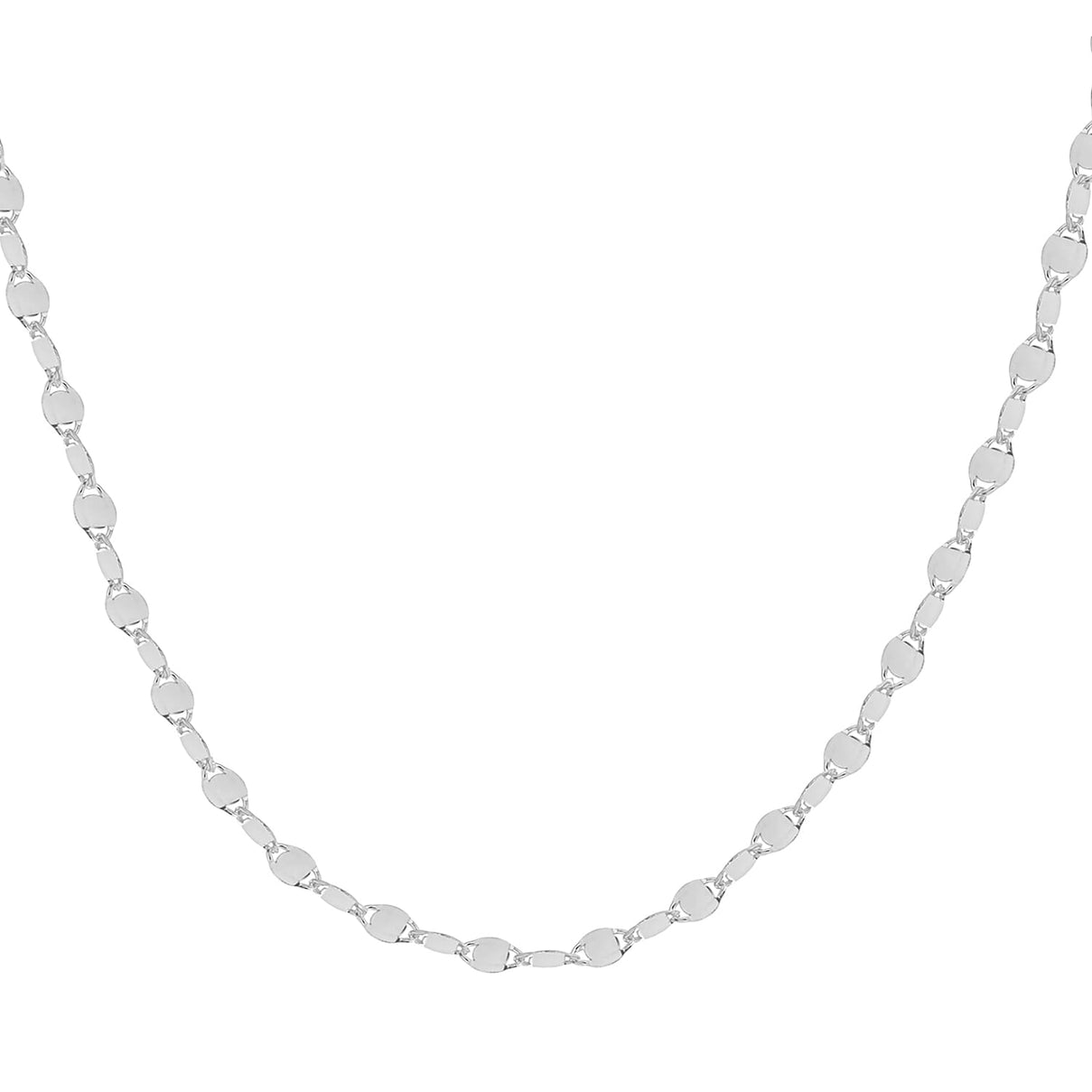 Sterling Silver 2.6mm Flat Mirror Link Chain 18 Inch 7620284 7